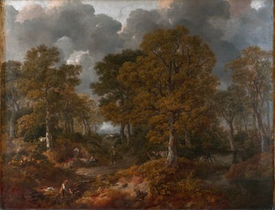 ゲインズボロの森（「コーナードウッド」）、1748年頃 作： Thomas Gainsborough